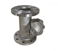 EEB vuilwater balkeerklep type S4000 RVS met flens - NBR-bal - PN10/16