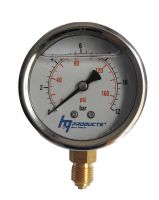 LUISE manometers diameter 63 mm glycerine gevuld, 1/4” buitendraad